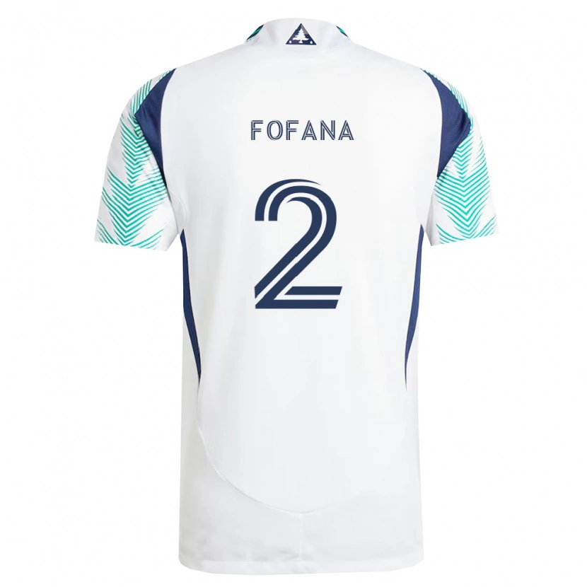 Danxen Herren Mamadou Fofana #2 Weiß Marineblau Hellgrün Auswärtstrikot Trikot 2026/27 T-Shirt Österreich