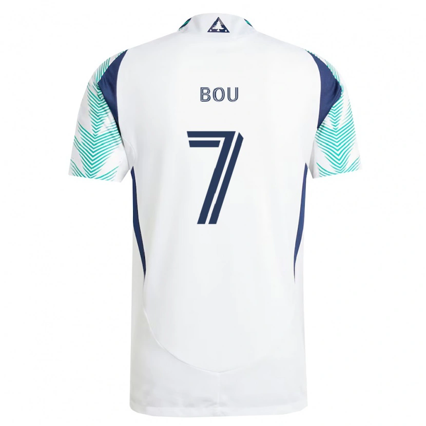 Danxen Herren Gustavo Bou #7 Weiß Marineblau Hellgrün Auswärtstrikot Trikot 2026/27 T-Shirt Österreich