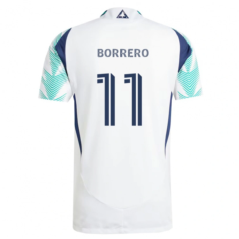 Danxen Herren Dylan Borrero #11 Weiß Marineblau Hellgrün Auswärtstrikot Trikot 2026/27 T-Shirt Österreich