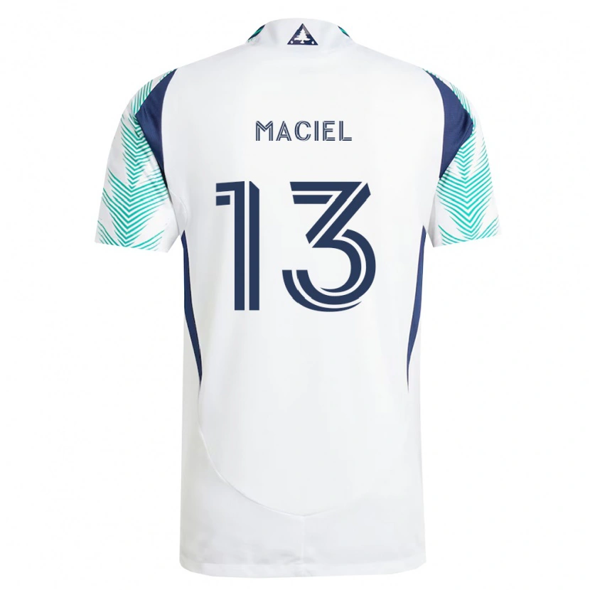 Danxen Herren Maciel #13 Weiß Marineblau Hellgrün Auswärtstrikot Trikot 2026/27 T-Shirt Österreich