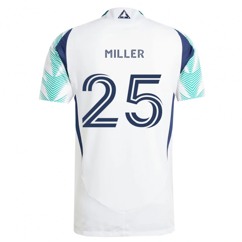 Danxen Herren Peyton Miller #25 Weiß Marineblau Hellgrün Auswärtstrikot Trikot 2026/27 T-Shirt Österreich