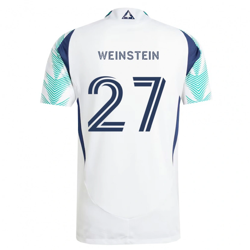 Danxen Herren Max Weinstein #27 Weiß Marineblau Hellgrün Auswärtstrikot Trikot 2026/27 T-Shirt Österreich