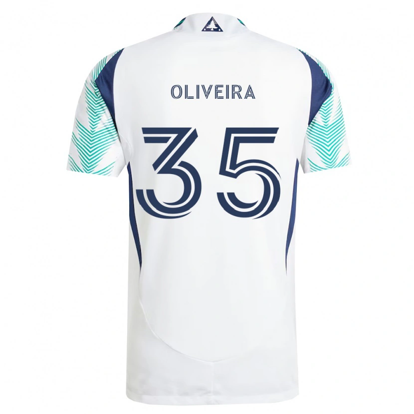 Danxen Herren Cristiano Oliveira #35 Weiß Marineblau Hellgrün Auswärtstrikot Trikot 2026/27 T-Shirt Österreich