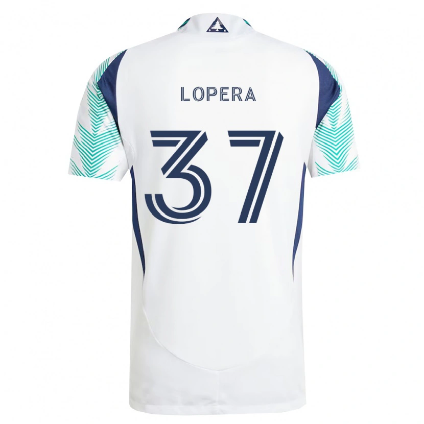 Danxen Herren Steban Lopera #37 Weiß Marineblau Hellgrün Auswärtstrikot Trikot 2026/27 T-Shirt Österreich