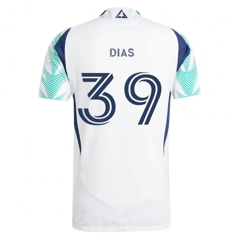 Danxen Herren Marcos Dias #39 Weiß Marineblau Hellgrün Auswärtstrikot Trikot 2026/27 T-Shirt Österreich
