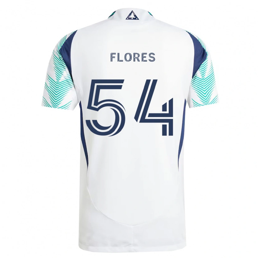 Danxen Herren Edwin Flores #54 Weiß Marineblau Hellgrün Auswärtstrikot Trikot 2026/27 T-Shirt Österreich