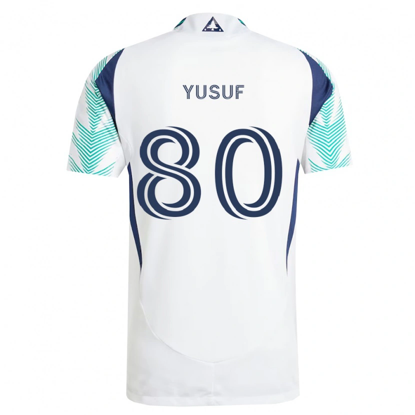 Danxen Herren Alhassan Yusuf #80 Weiß Marineblau Hellgrün Auswärtstrikot Trikot 2026/27 T-Shirt Österreich