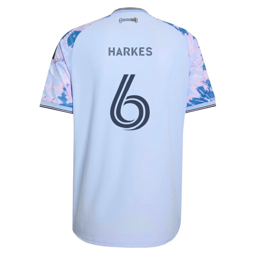 Danxen Herren Ian Harkes #6 Königsblau Weiß Schwarz Auswärtstrikot Trikot 2026/27 T-Shirt Österreich