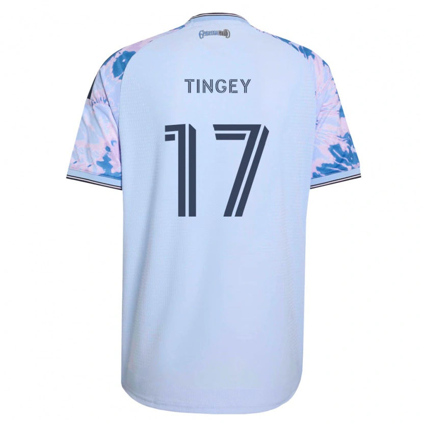 Danxen Herren Keegan Tingey #17 Königsblau Weiß Schwarz Auswärtstrikot Trikot 2026/27 T-Shirt Österreich