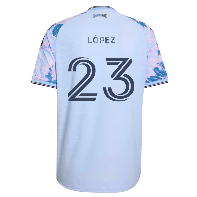 Danxen Herren Hernán López #23 Königsblau Weiß Schwarz Auswärtstrikot Trikot 2026/27 T-Shirt Österreich