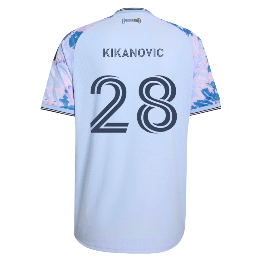 Danxen Herren Benji Kikanović #28 Königsblau Weiß Schwarz Auswärtstrikot Trikot 2026/27 T-Shirt Österreich
