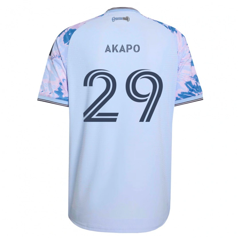 Danxen Herren Carlos Akapo #29 Königsblau Weiß Schwarz Auswärtstrikot Trikot 2026/27 T-Shirt Österreich