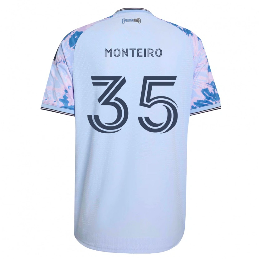 Danxen Herren Jamiro Monteiro #35 Königsblau Weiß Schwarz Auswärtstrikot Trikot 2026/27 T-Shirt Österreich