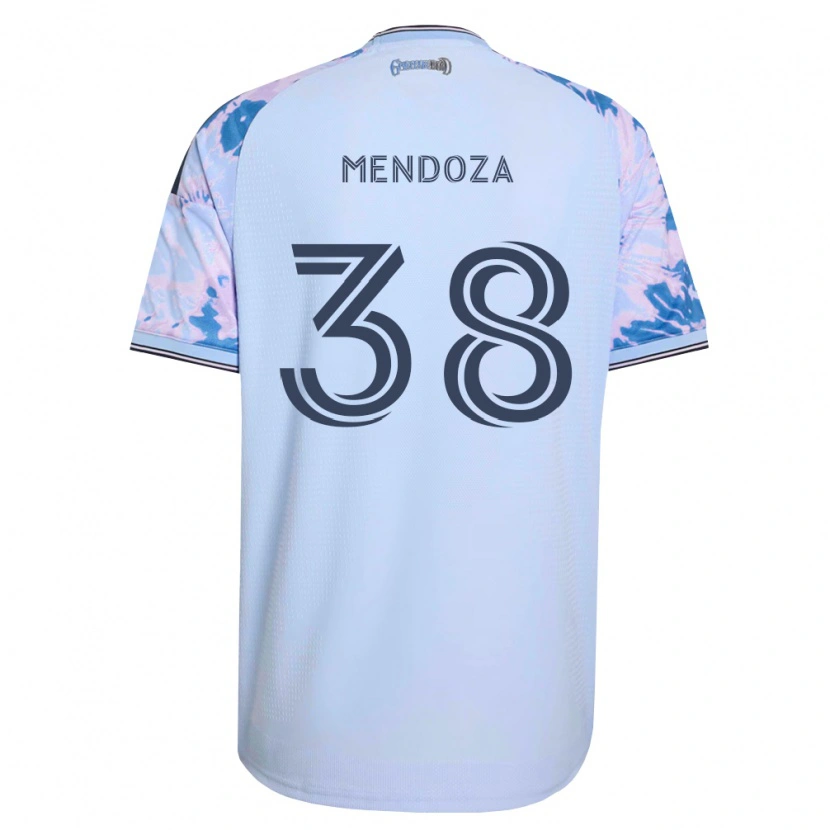 Danxen Herren Edwyn Mendoza #38 Königsblau Weiß Schwarz Auswärtstrikot Trikot 2026/27 T-Shirt Österreich
