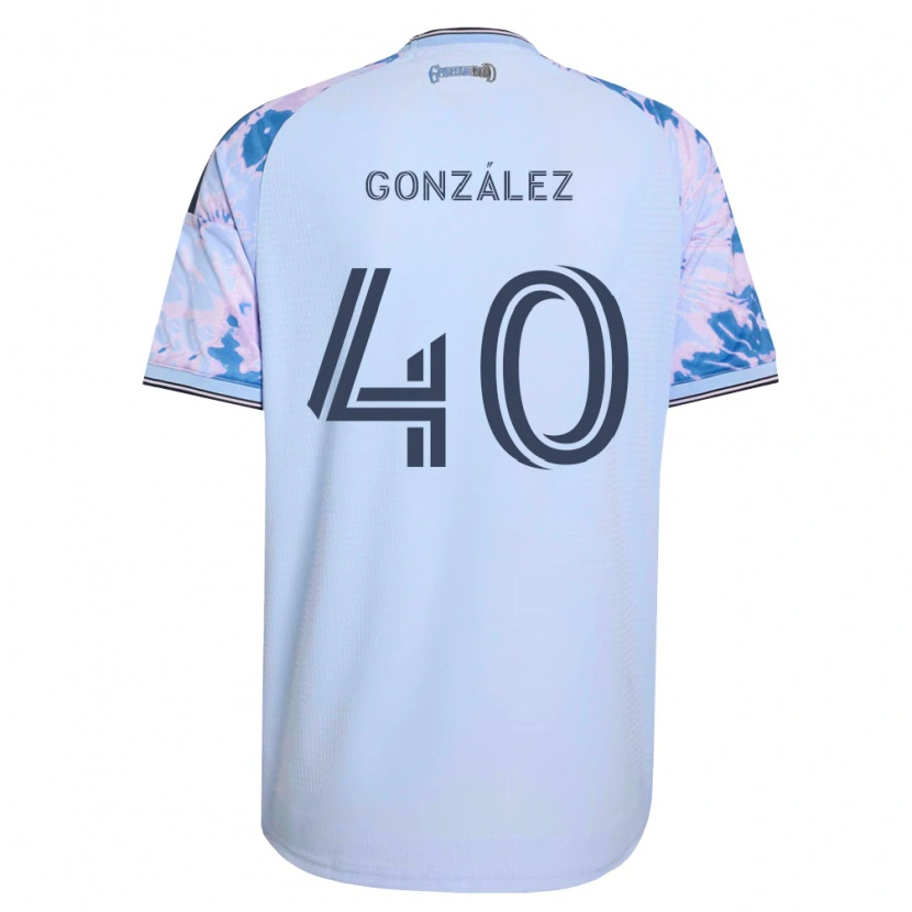 Danxen Herren Jonathan González #40 Königsblau Weiß Schwarz Auswärtstrikot Trikot 2026/27 T-Shirt Österreich