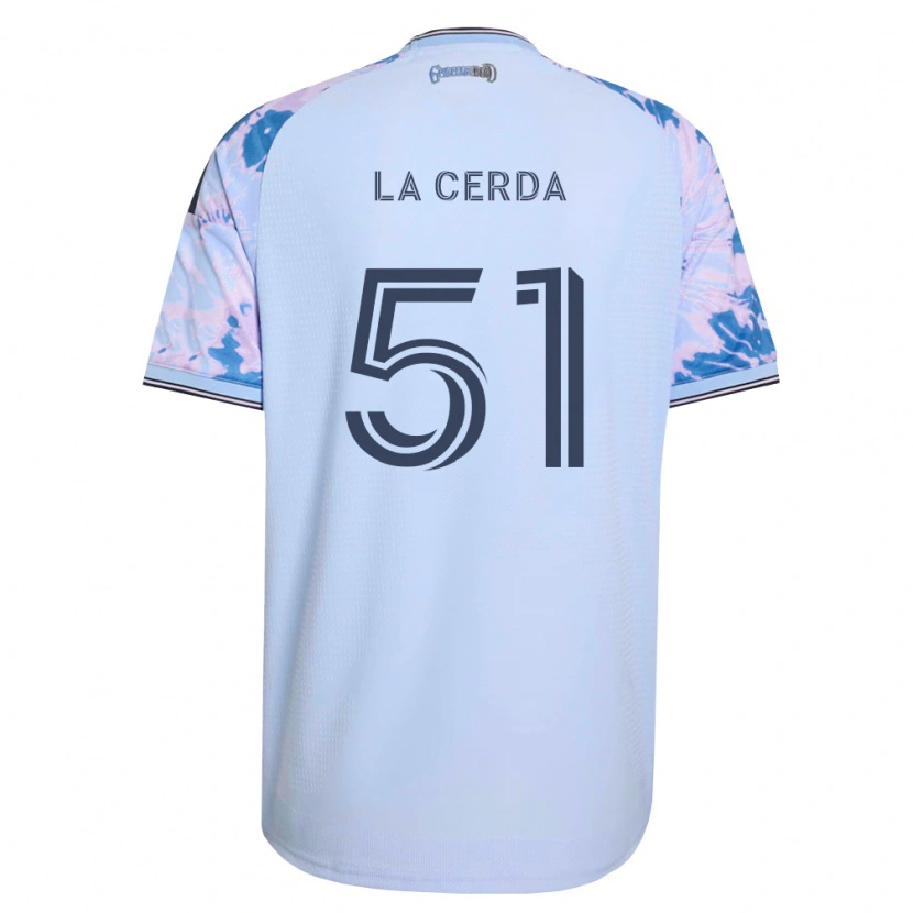 Danxen Herren Eric De La Cerda #51 Königsblau Weiß Schwarz Auswärtstrikot Trikot 2026/27 T-Shirt Österreich
