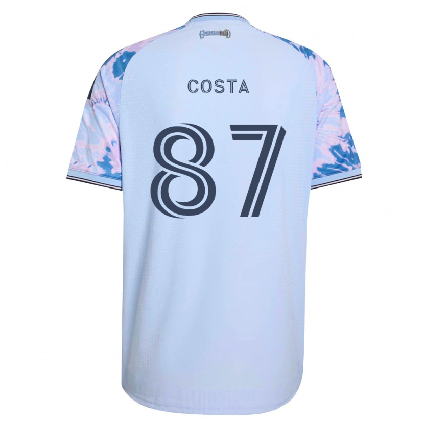 Danxen Herren Vítor Costa #87 Königsblau Weiß Schwarz Auswärtstrikot Trikot 2026/27 T-Shirt Österreich