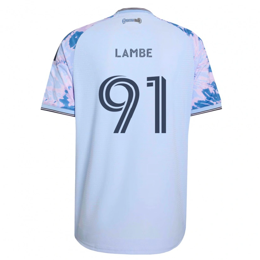 Danxen Herren Connor Lambe #91 Königsblau Weiß Schwarz Auswärtstrikot Trikot 2026/27 T-Shirt Österreich