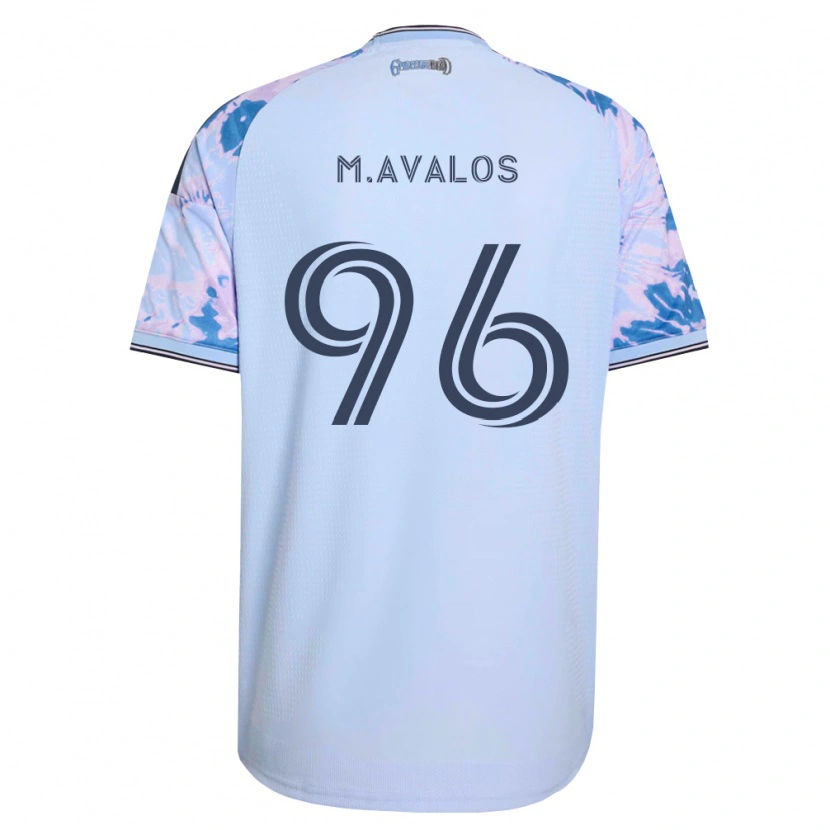 Danxen Herren Marcelo Ávalos #96 Königsblau Weiß Schwarz Auswärtstrikot Trikot 2026/27 T-Shirt Österreich