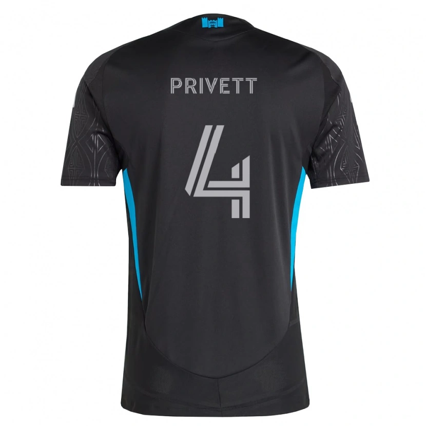 Danxen Herren Andrew Privett #4 Schwarz Weiß Himmelblau Auswärtstrikot Trikot 2026/27 T-Shirt Österreich