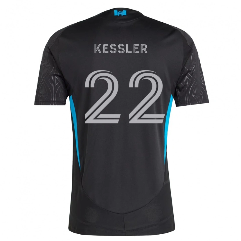 Danxen Herren Henry Kessler #22 Schwarz Weiß Himmelblau Auswärtstrikot Trikot 2026/27 T-Shirt Österreich