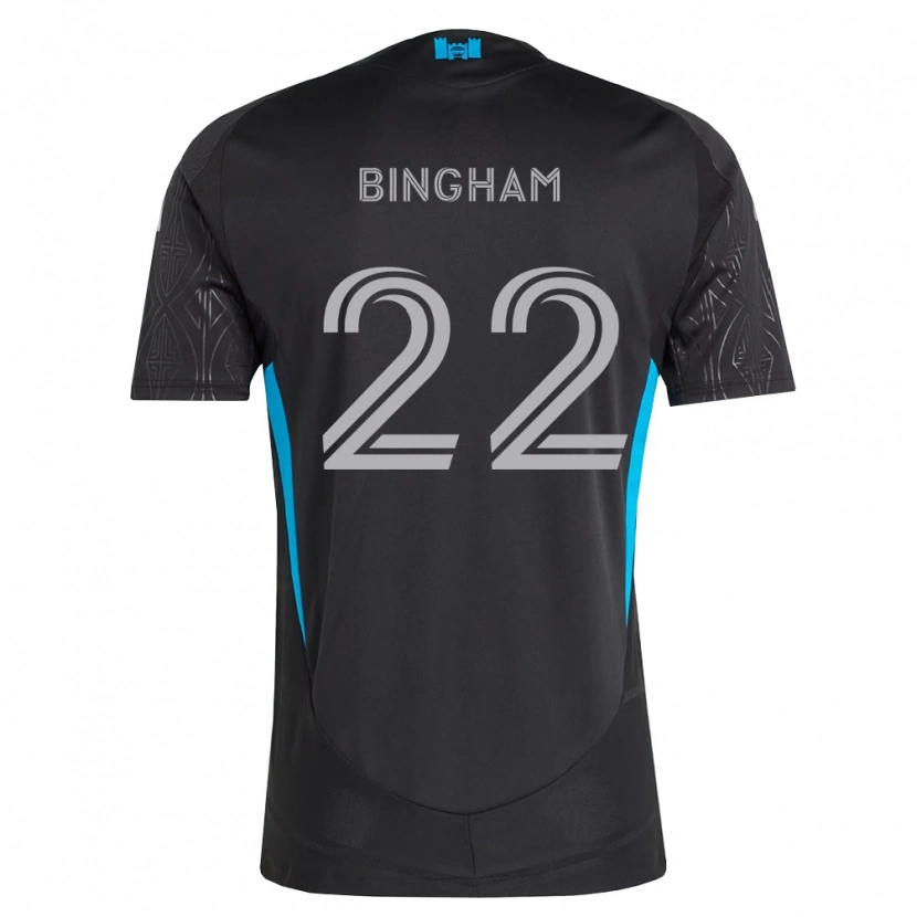Danxen Herren David Bingham #22 Schwarz Weiß Himmelblau Auswärtstrikot Trikot 2026/27 T-Shirt Österreich