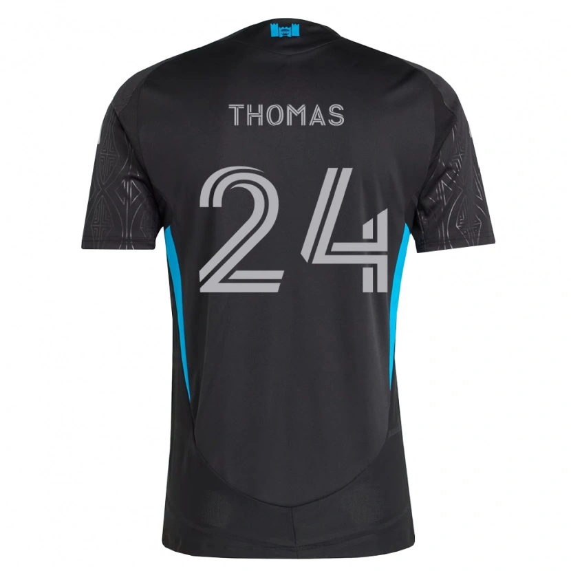 Danxen Herren Mikah Thomas #24 Schwarz Weiß Himmelblau Auswärtstrikot Trikot 2026/27 T-Shirt Österreich