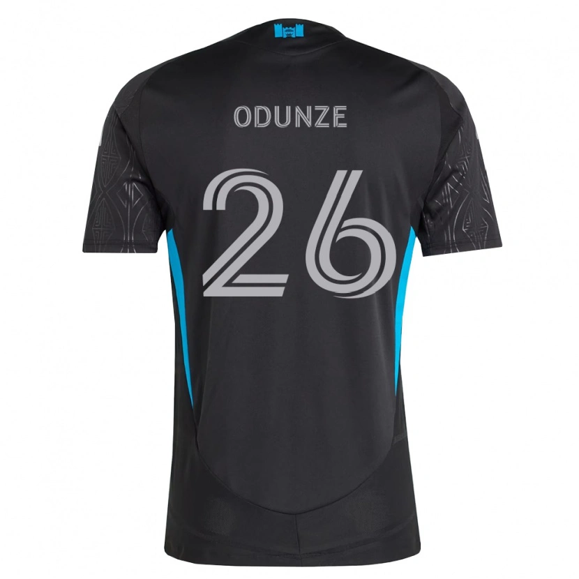 Danxen Herren Chituru Odunze #26 Schwarz Weiß Himmelblau Auswärtstrikot Trikot 2026/27 T-Shirt Österreich
