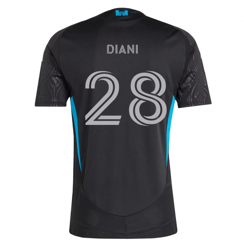 Danxen Herren Djibril Diani #28 Schwarz Weiß Himmelblau Auswärtstrikot Trikot 2026/27 T-Shirt Österreich
