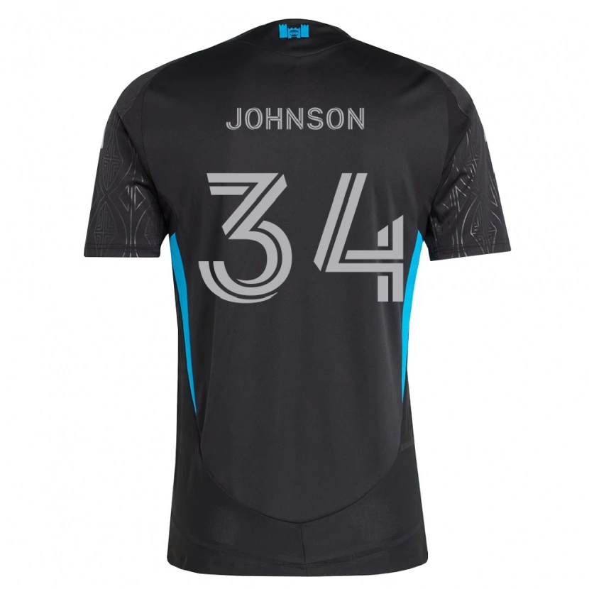 Danxen Herren Andrew Johnson #34 Schwarz Weiß Himmelblau Auswärtstrikot Trikot 2026/27 T-Shirt Österreich