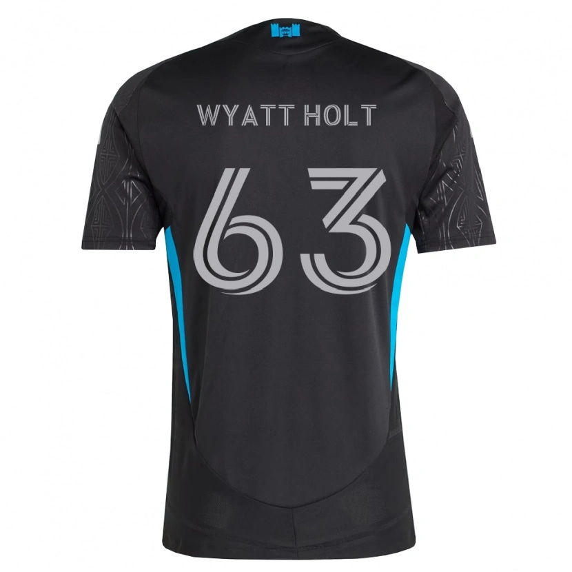 Danxen Herren Wyatt Holt #63 Schwarz Weiß Himmelblau Auswärtstrikot Trikot 2026/27 T-Shirt Österreich