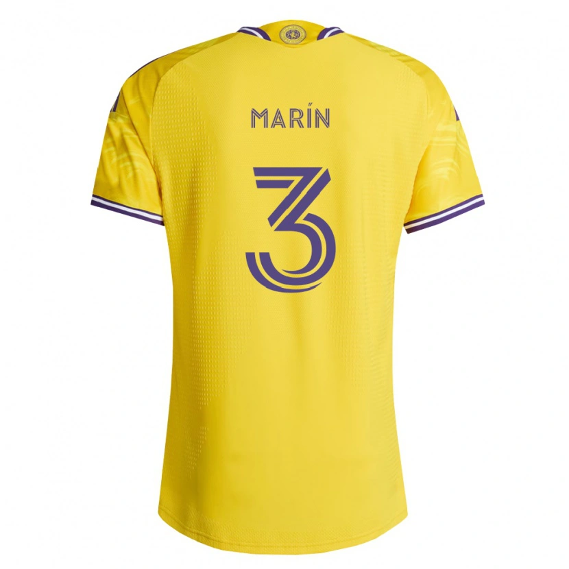 Danxen Herren Adrián Marín #3 Gelb Violett Auswärtstrikot Trikot 2026/27 T-Shirt Österreich