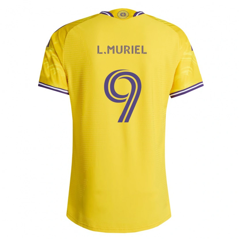 Danxen Herren Luis Muriel #9 Gelb Violett Auswärtstrikot Trikot 2026/27 T-Shirt Österreich