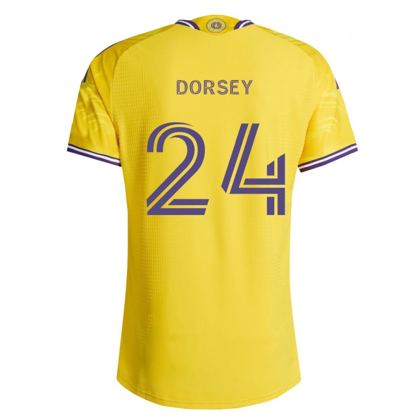 Danxen Herren Griffin Dorsey #24 Gelb Violett Auswärtstrikot Trikot 2026/27 T-Shirt Österreich