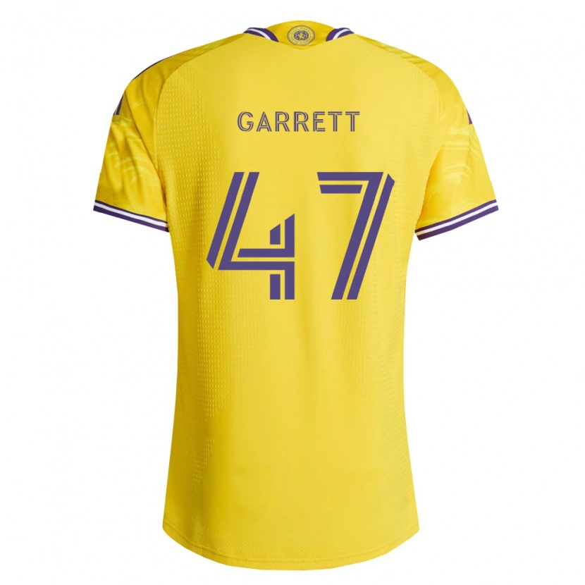 Danxen Herren Ian Garrett #47 Gelb Violett Auswärtstrikot Trikot 2026/27 T-Shirt Österreich