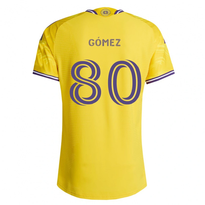 Danxen Herren Ignacio Gómez #80 Gelb Violett Auswärtstrikot Trikot 2026/27 T-Shirt Österreich