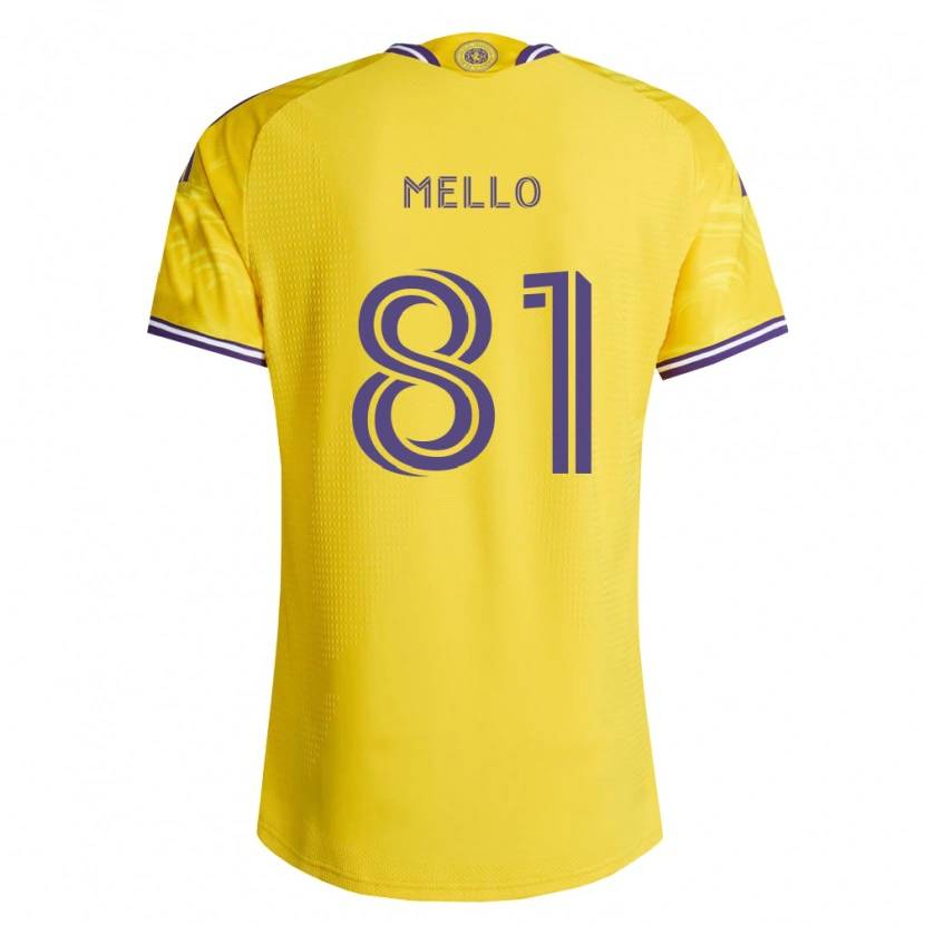 Danxen Herren Murillo Mello #81 Gelb Violett Auswärtstrikot Trikot 2026/27 T-Shirt Österreich