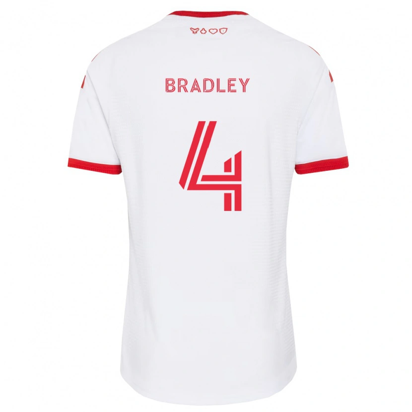 Danxen Herren Michael Bradley #4 Weiß Rot Schwarz Auswärtstrikot Trikot 2026/27 T-Shirt Österreich