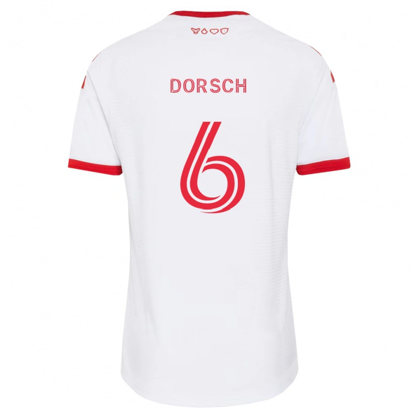 Danxen Herren Niklas Dorsch #6 Weiß Rot Schwarz Auswärtstrikot Trikot 2026/27 T-Shirt Österreich