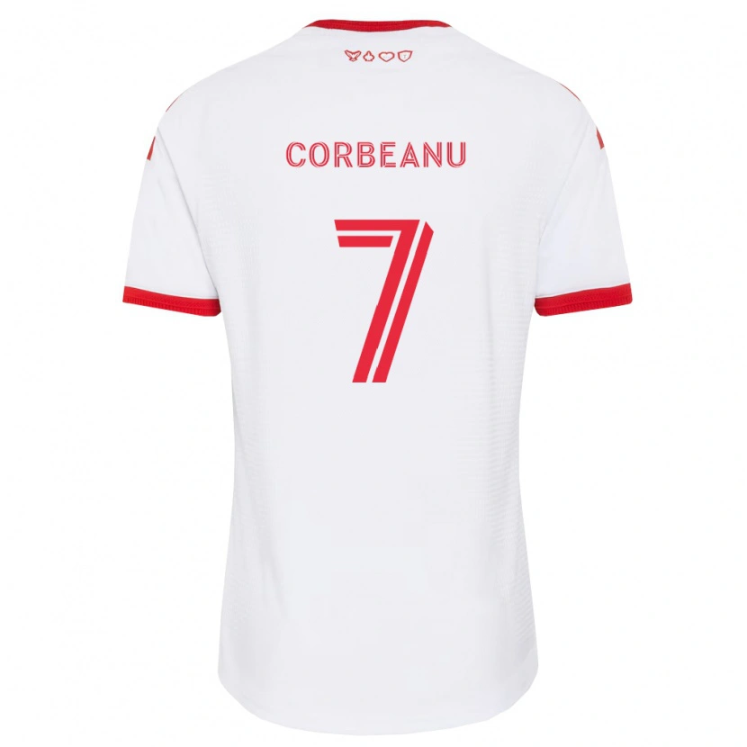 Danxen Herren Theo Corbeanu #7 Weiß Rot Schwarz Auswärtstrikot Trikot 2026/27 T-Shirt Österreich