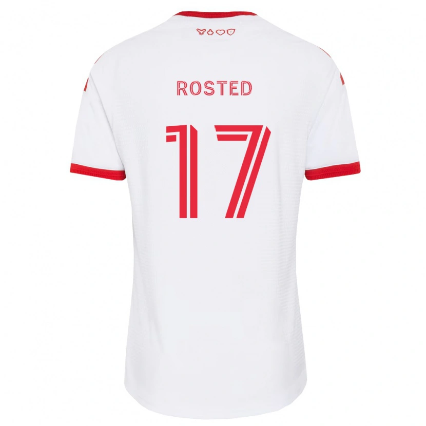 Danxen Herren Sigurd Rosted #17 Weiß Rot Schwarz Auswärtstrikot Trikot 2026/27 T-Shirt Österreich