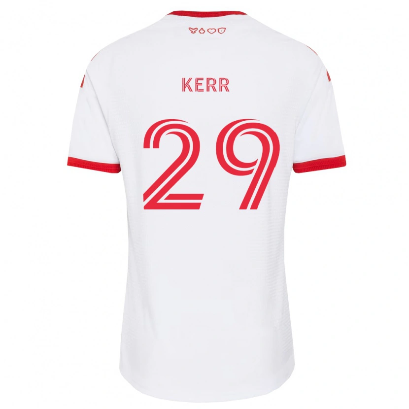 Danxen Herren Deandre Kerr #29 Weiß Rot Schwarz Auswärtstrikot Trikot 2026/27 T-Shirt Österreich