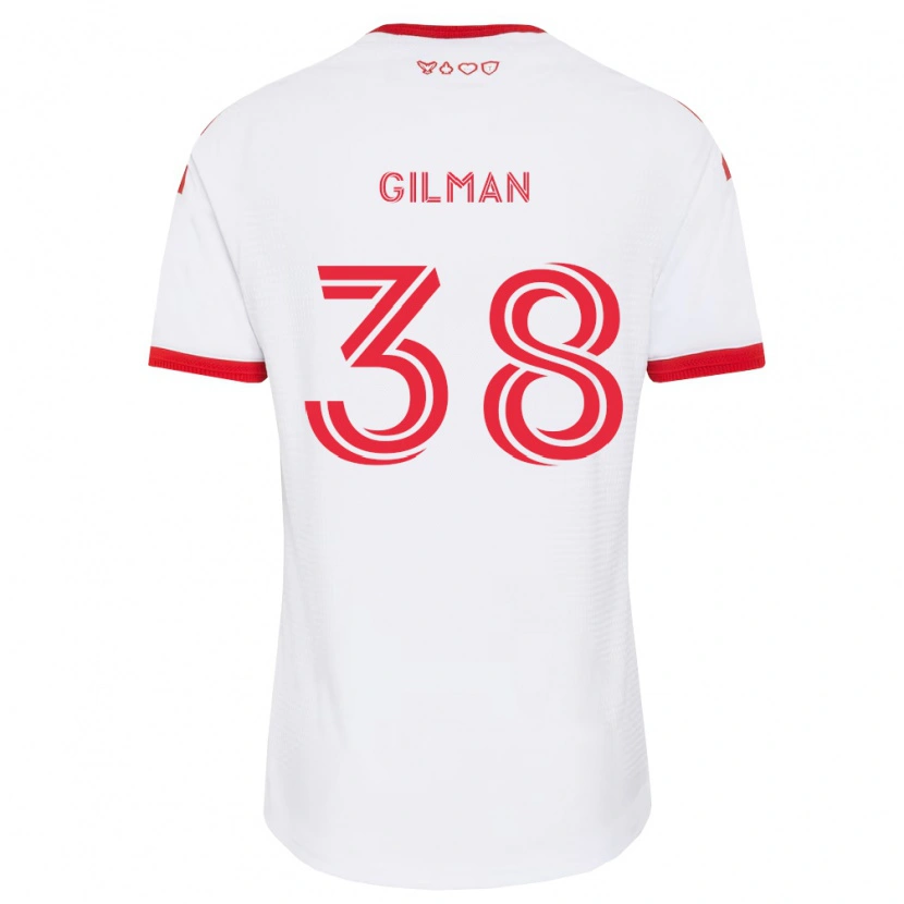Danxen Herren Jackson Gilman #38 Weiß Rot Schwarz Auswärtstrikot Trikot 2026/27 T-Shirt Österreich