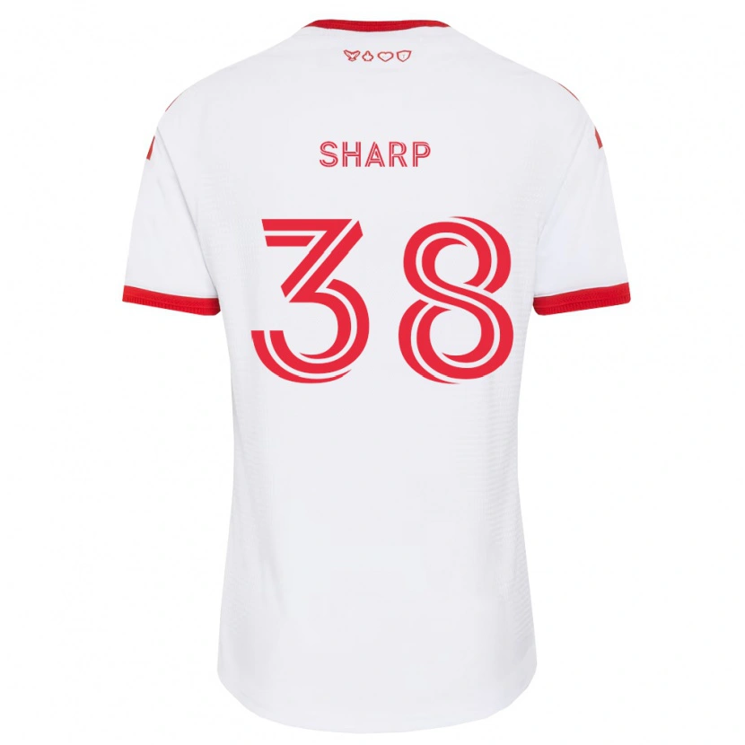 Danxen Herren Charlie Sharp #38 Weiß Rot Schwarz Auswärtstrikot Trikot 2026/27 T-Shirt Österreich