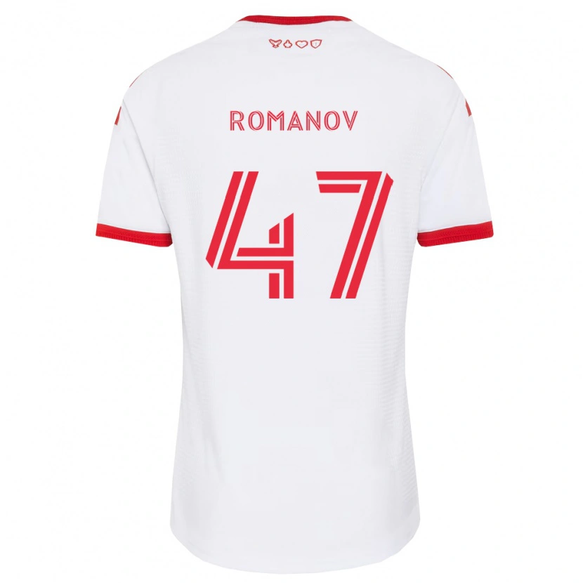 Danxen Herren Alexander Romanov #47 Weiß Rot Schwarz Auswärtstrikot Trikot 2026/27 T-Shirt Österreich
