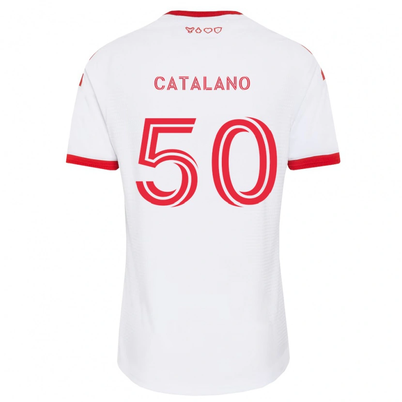 Danxen Herren Gianluca Catalano #50 Weiß Rot Schwarz Auswärtstrikot Trikot 2026/27 T-Shirt Österreich