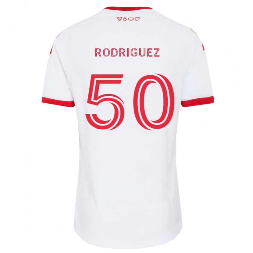 Danxen Herren Abraham Rodriguez #50 Weiß Rot Schwarz Auswärtstrikot Trikot 2026/27 T-Shirt Österreich