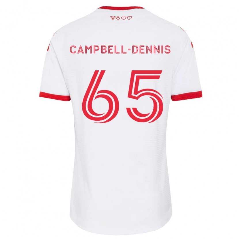 Danxen Herren Raequan Campbell-Dennis #65 Weiß Rot Schwarz Auswärtstrikot Trikot 2026/27 T-Shirt Österreich