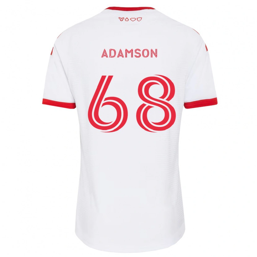 Danxen Herren Demitre Adamson #68 Weiß Rot Schwarz Auswärtstrikot Trikot 2026/27 T-Shirt Österreich