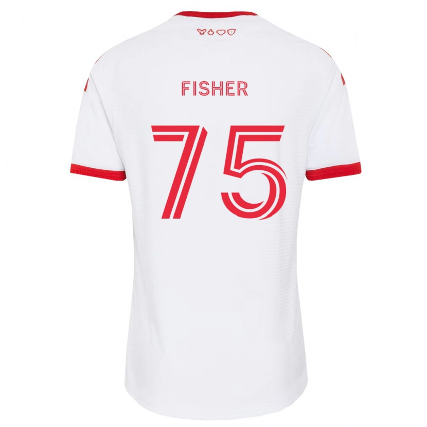Danxen Herren Reid Fisher #75 Weiß Rot Schwarz Auswärtstrikot Trikot 2026/27 T-Shirt Österreich